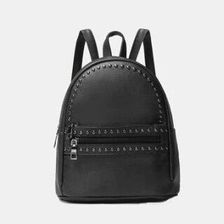 Studded Decor Pocket Front Mini Backpack