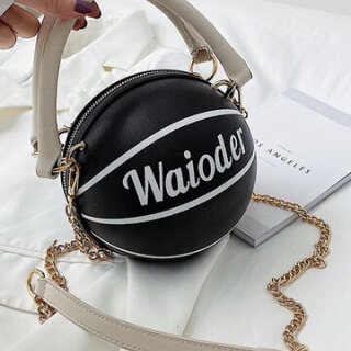 Basketball Chains Handbag Shoulder Bag Black