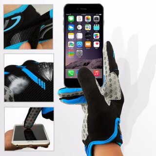 Men Mesh Cycling Touch Screen Gloves Full Finger Waterproof Windproof