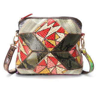 Patchwork Art Shell Bag Vintage Shoulder Bag