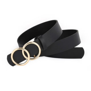 Women P90 Black Soft Buckle Belt