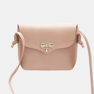 Bow Crossbody Nude Bag