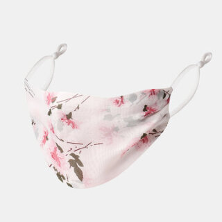 Printed Ethnic Floral Chiffon Face Mask