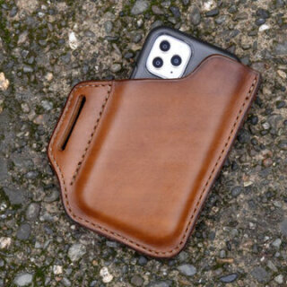 Genuine Leather EDC Men's Retro 6.3 Inch Phone Bag