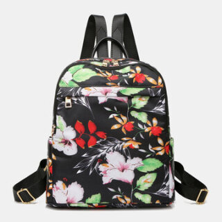 Flower Print Backpack