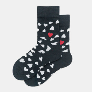 Cotton Socks Heart-Shaped