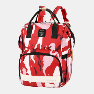 Multifunctional Oxford Camo Mommy Backpack